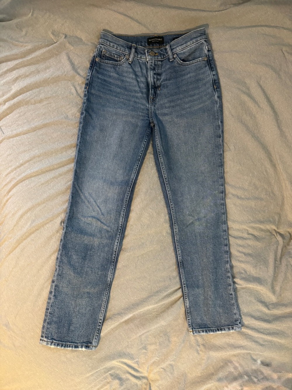 Banana Republic High-Rise Straight Leg Jeans